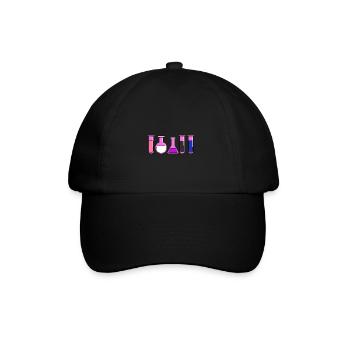 Genderfluid Pride Teströhrchen - Baseballkappe - Schwarz/Schwarz - Vorne