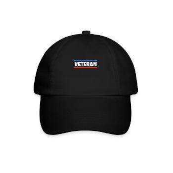 Veteran Usa Amerika Memorial Day - Baseballkappe - Schwarz/Schwarz - Vorne