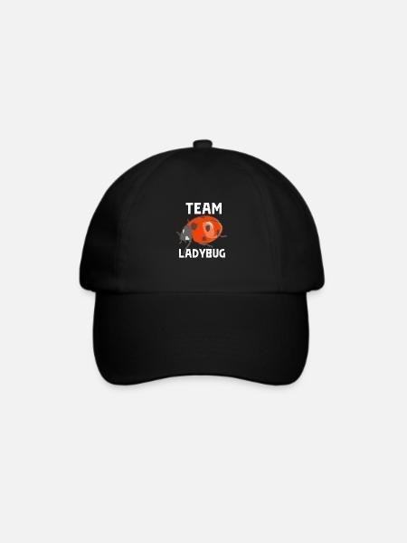 Team Ladybug - Baseballkappe - Schwarz/Schwarz
