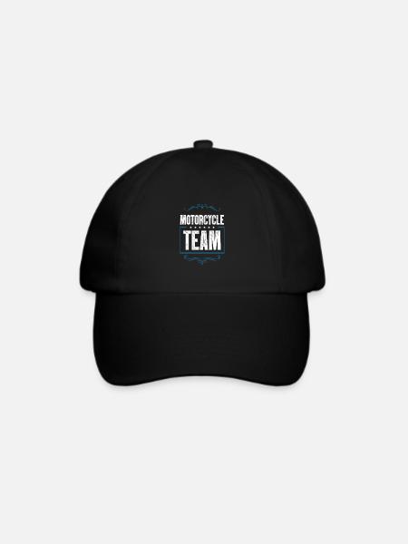 Motorcycle Team - Baseballkappe - Schwarz/Schwarz