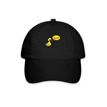 Quak - Ente 3 - Baseballkappe - Schwarz/Schwarz - Vorne