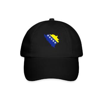 Bosnien Herzegowina - Baseballkappe - Schwarz/Schwarz - Vorne
