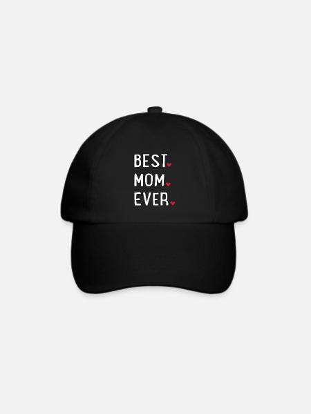 Beste Mama - Baseballkappe - Schwarz/Schwarz