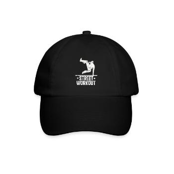 Parkour - Street Workout - Baseballkappe - Schwarz/Schwarz - Vorne