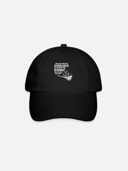 Reichtet Mir Den Dudelsack König Will Musik Machen - Baseballkappe - Schwarz/Schwarz