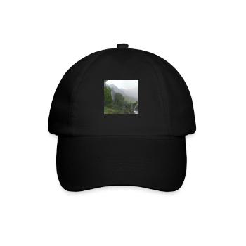 Schöne Landschaft im Nebel - Baseballkappe - Schwarz/Schwarz - Vorne
