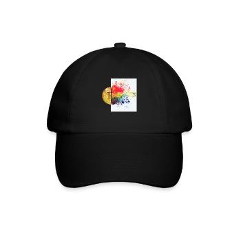 Krypto Gehirn 1 Bitcoin BTC ETH - Baseballkappe - Schwarz/Schwarz - Vorne