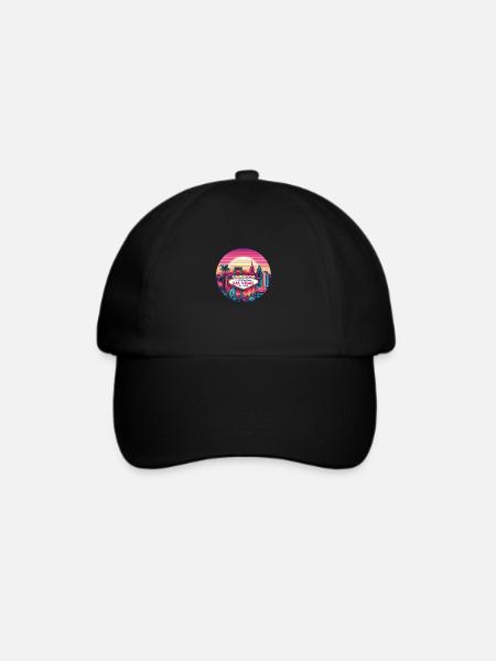 Las Vegas - Baseballkappe - Schwarz/Schwarz