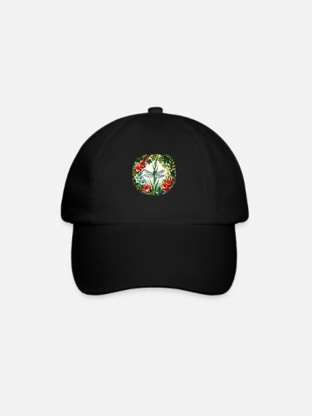 Libelle - Baseballkappe - Schwarz/Schwarz