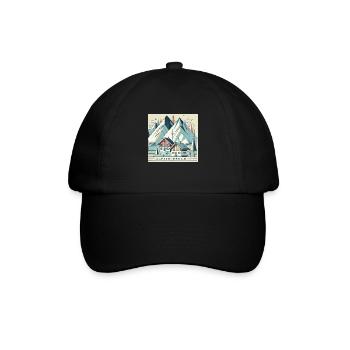 Alpiner Traum - Baseballkappe - Schwarz/Schwarz - Vorne