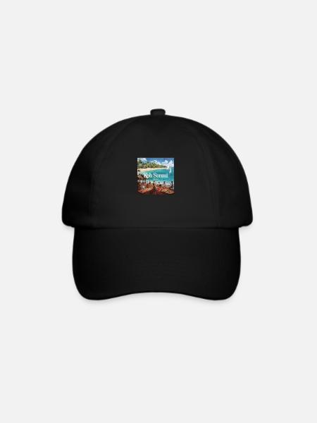 Koh Samui - Baseballkappe - Schwarz/Schwarz