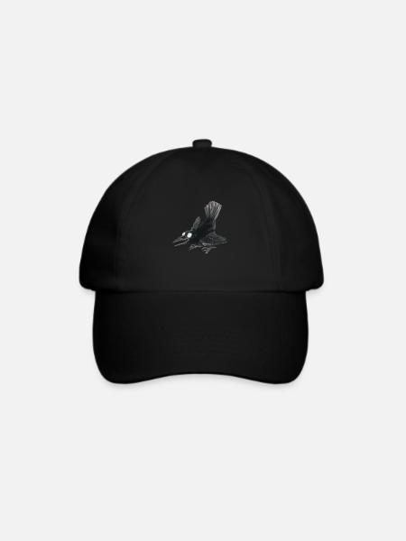 Rabenkrähe 2 - Baseballkappe - Schwarz/Schwarz