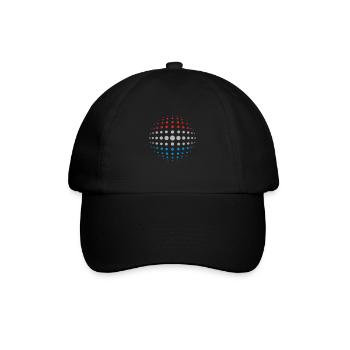 geo_dotsphere_luxembourg_3c01 - Baseballkappe - Schwarz/Schwarz - Vorne