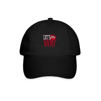 Vampir - Baseballkappe - Schwarz/Schwarz - Vorne