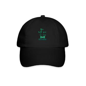 Bruder des Bräutigam Hochzeit Heiraten Geschenk - Baseballkappe - Schwarz/Schwarz - Vorne
