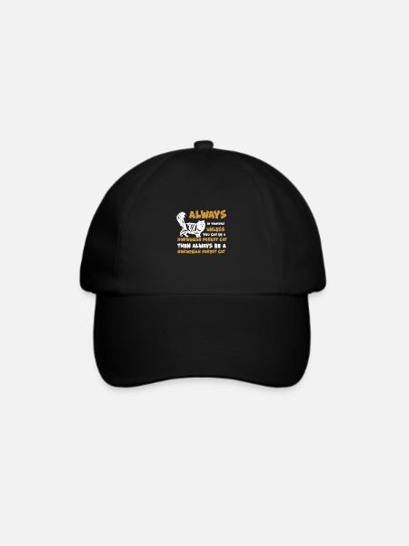 Norwegische Waldkatze - Baseballkappe - Schwarz/Schwarz