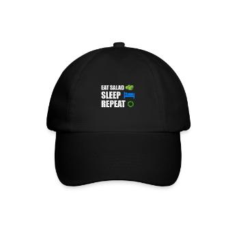 Salat - Baseballkappe - Schwarz/Schwarz - Vorne