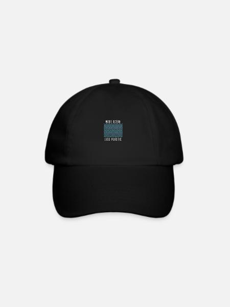 Plastik Umweltschutz nachhaltig - Baseballkappe - Schwarz/Schwarz