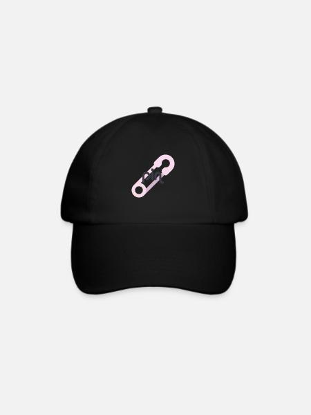 Pin - Baseballkappe - Schwarz/Schwarz