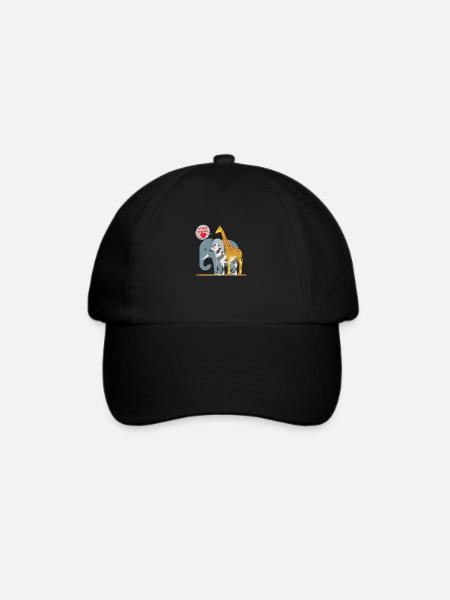 my best friends - i like animals - Baseballkappe - Schwarz/Schwarz
