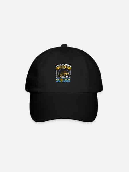 Schweden Herkunft - Baseballkappe - Schwarz/Schwarz