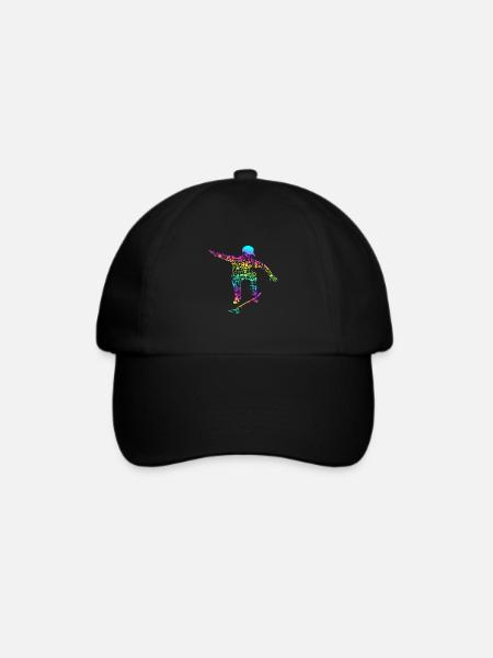 Skater Stunt Freestyle - Baseballkappe - Schwarz/Schwarz
