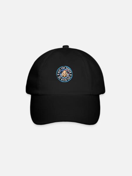 Wikinger - Baseballkappe - Schwarz/Schwarz