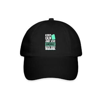 Seife machen - Baseballkappe - Schwarz/Schwarz - Vorne
