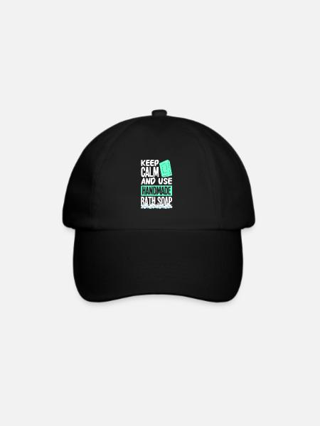 Seife machen - Baseballkappe - Schwarz/Schwarz
