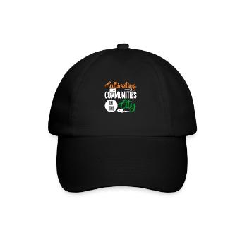 Kleingarten in der Stadt - Baseballkappe - Schwarz/Schwarz - Vorne