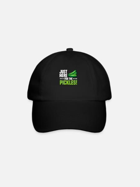Gurken - Baseballkappe - Schwarz/Schwarz
