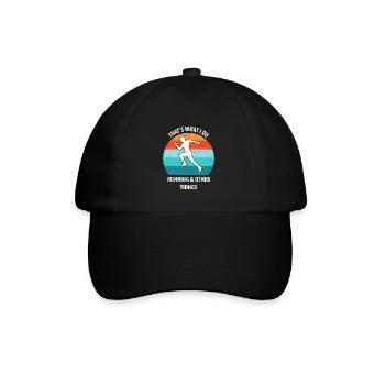 Joggen - Baseballkappe - Schwarz/Schwarz - Vorne