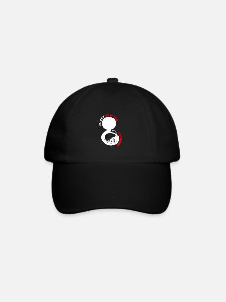 Sousaphone - Baseballkappe - Schwarz/Schwarz