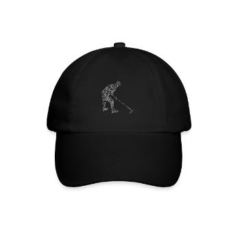 Gartenarbeit - Baseballkappe - Schwarz/Schwarz - Vorne