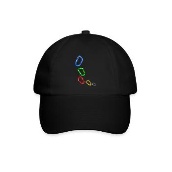 Karabiner - Baseballkappe - Schwarz/Schwarz - Vorne