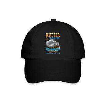 Mutter und sohn - Baseballkappe - Schwarz/Schwarz - Vorne