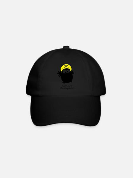 EULE // Brieftaube (Abbildung ähnlich) - Baseballkappe - Schwarz/Schwarz