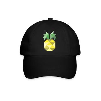 Das ist eine Ananas! - Baseballkappe - Schwarz/Schwarz - Vorne
