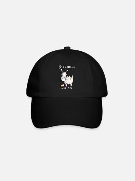 Osterhase war aus Funshirt Ostern Geschenk - Baseballkappe - Schwarz/Schwarz