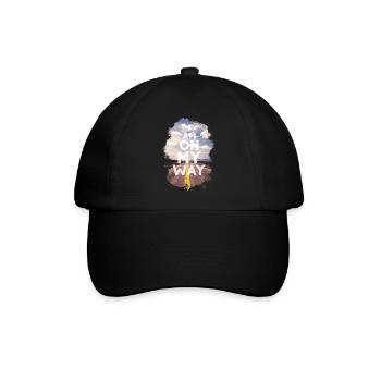 i am on my way - Baseballkappe - Schwarz/Schwarz - Vorne