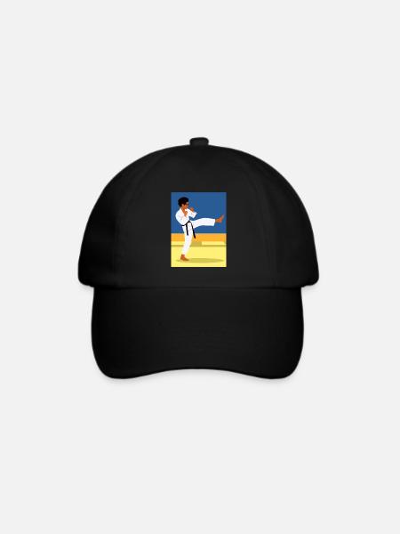 Karate Kind - Baseballkappe - Schwarz/Schwarz