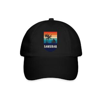 Tansania Tansania Geschenk für Tansanier Tansania - Baseballkappe - Schwarz/Schwarz - Vorne