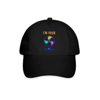 I'm your FAN - Ich bin Dein FAN - Baseballkappe - Schwarz/Schwarz - Vorne