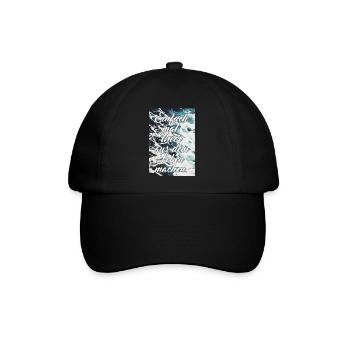 Einfach mal Meer aus dem Leben machen - Spruch - Baseballkappe - Schwarz/Schwarz - Vorne