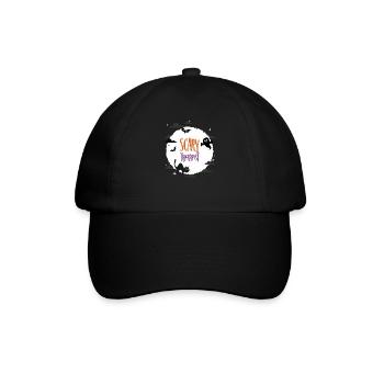 Gruseliger Therapeut - Baseballkappe - Schwarz/Schwarz - Vorne