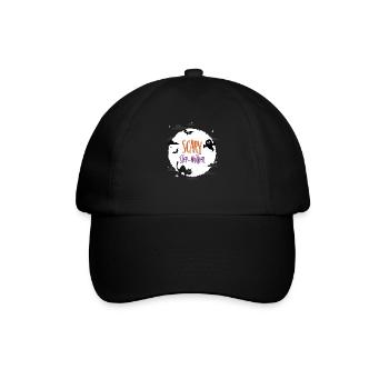 Gruselige Stiefmutter - Baseballkappe - Schwarz/Schwarz - Vorne