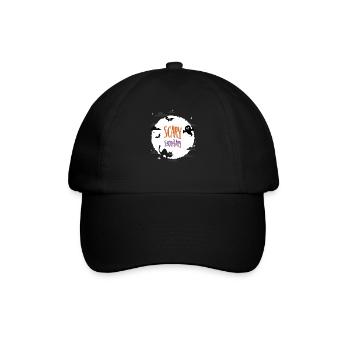 Gruseliger Sekretär - Baseballkappe - Schwarz/Schwarz - Vorne