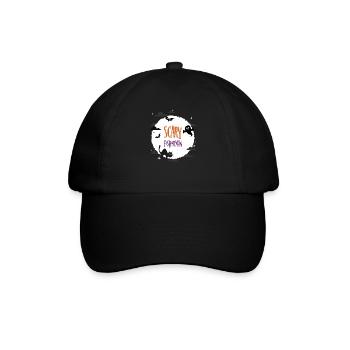 Gruseliger Fischer - Baseballkappe - Schwarz/Schwarz - Vorne