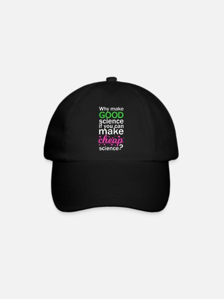 Cheap Science - Baseballkappe - Schwarz/Schwarz