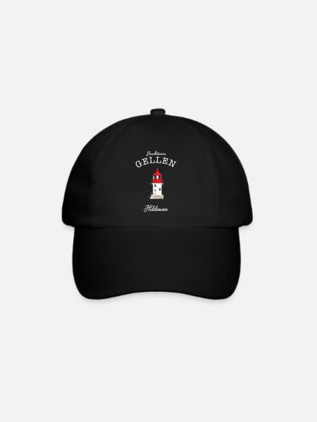 Hiddensee, kleiner Leuchtturm Gellen, Ostsee - Baseballkappe - Schwarz/Schwarz
